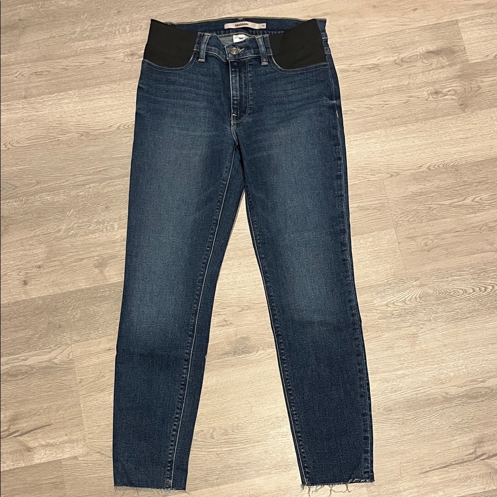 Hudson Jeans Women's Skinny Jeans - Dark Blue and Black